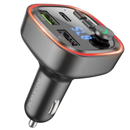 FM Трансмитер Borofone BC48 - Bluetooth-CarKit, Зарядно у-во, MP3 плеър - Image 3