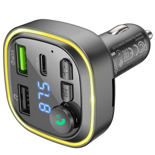 FM Трансмитер Borofone BC48 - Bluetooth-CarKit, Зарядно у-во, MP3 плеър - Image 6