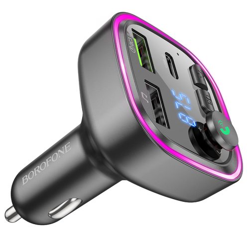 FM Трансмитер Borofone BC48 - Bluetooth-CarKit, Зарядно у-во, MP3 плеър - Image 7