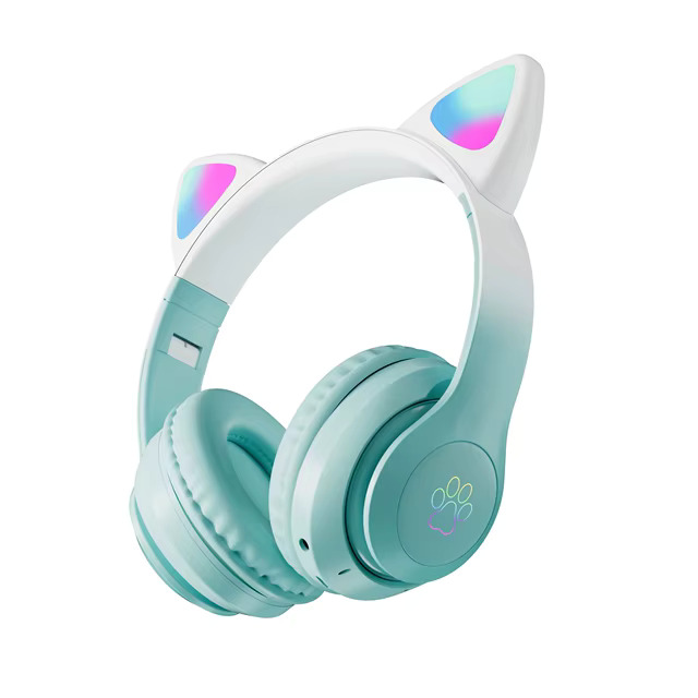 Слушалки Bluetooth CAT Ear STN-28 Pro, Зелени