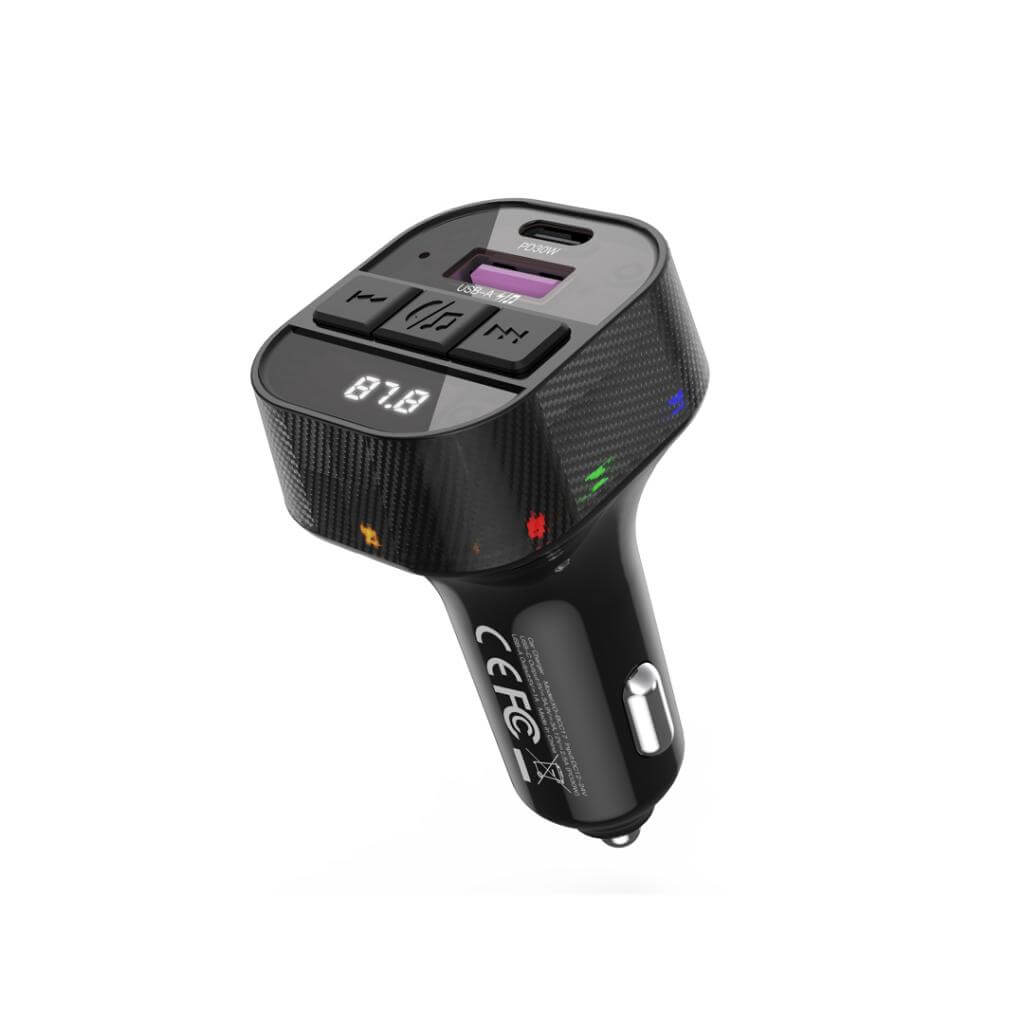 FM Трансмитер XO MP3, 30W, USB-A + USB-C