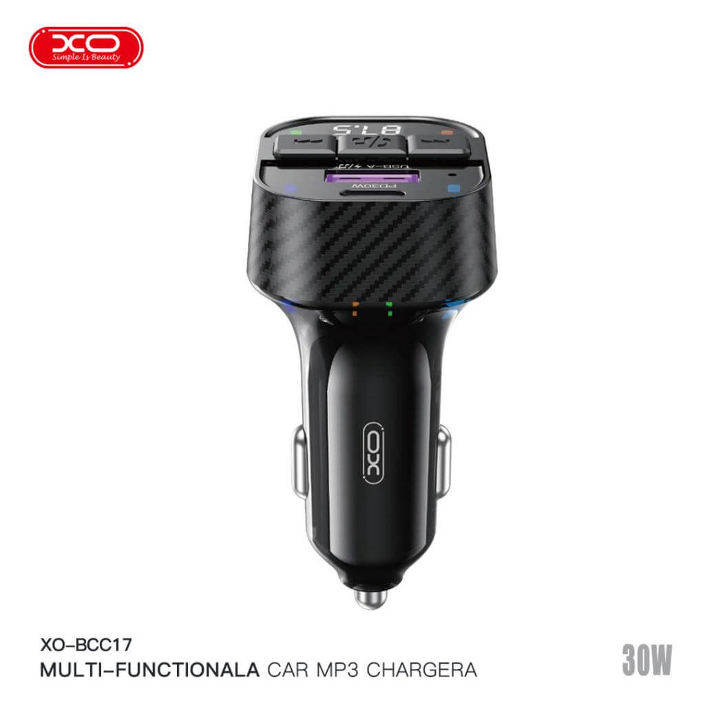FM Трансмитер XO MP3, 30W, USB-A + USB-C - Image 2