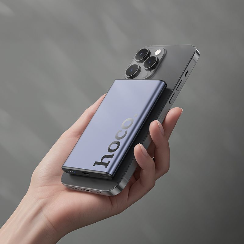 Външна батерия, съвместима с MagSafe Hoco 5000 mAh QC PD 20W - Image 2
