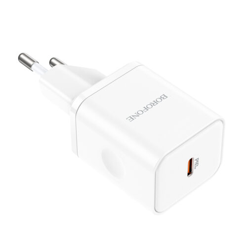 Зарядно у-во 220V Borofone BN7 USB-C, QC3.0, PD20W , Бял - Image 2