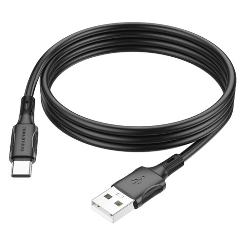 Кабел Borofone BX80 - USB-А към Type C 1м,Черен - Image 2