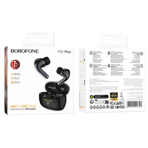 Bluetooth Слушалки BOROFONE FQ1 Plus ANC+ENC - Image 5