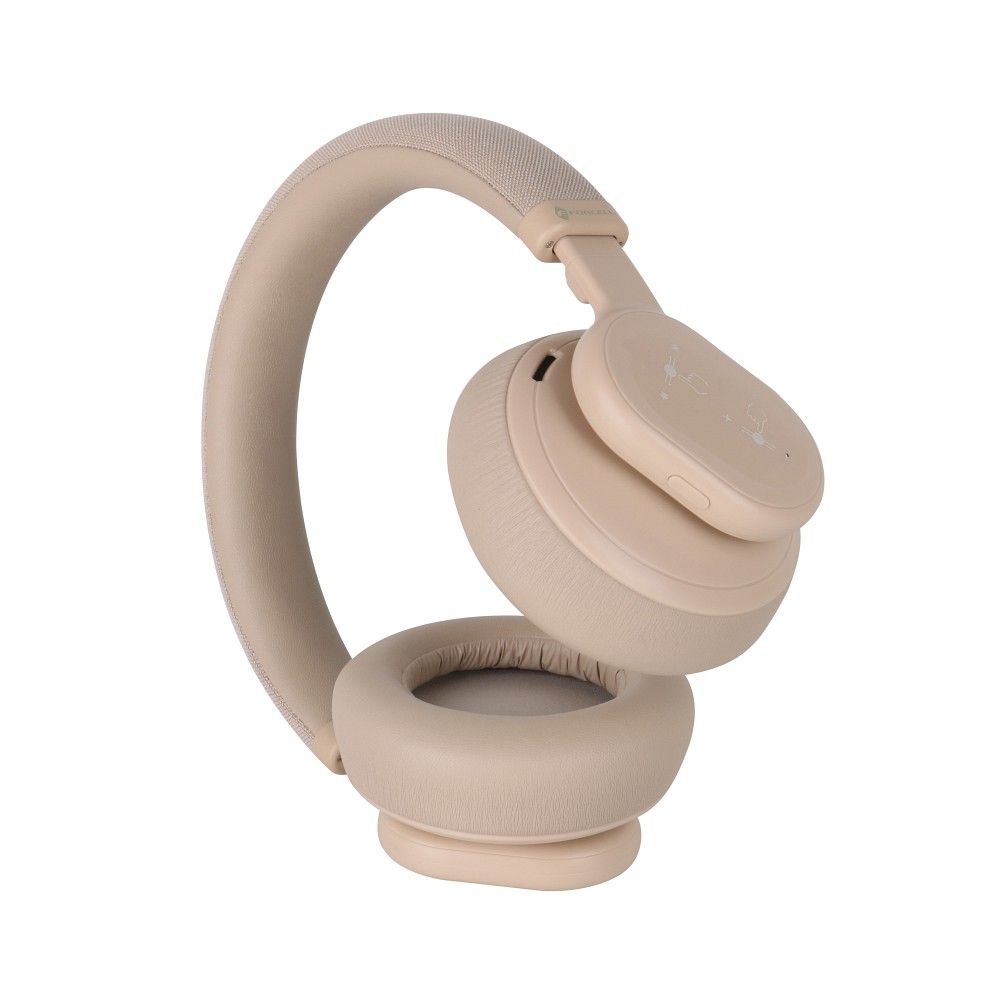 Безжични слушалки Forcell F-Audio Touch Beat ANC, бежови - Image 4