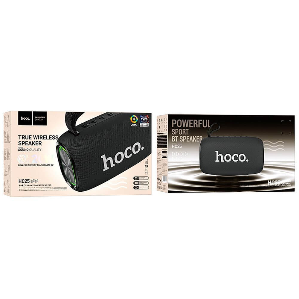 Безжичен високоговорител Hoco HC25, 2 x 10W, черен - Image 2